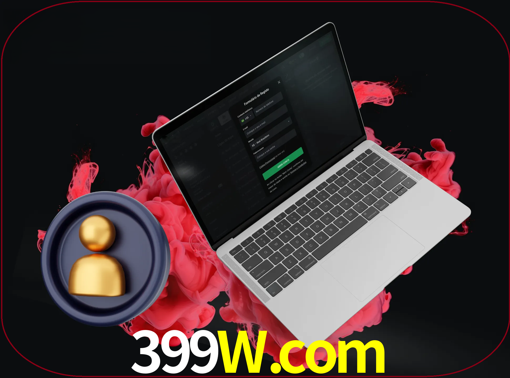 No cabeçalho do site 399w, clique no botão que o levará a um formulário especial onde terá de introduzir as suas informações actuais.