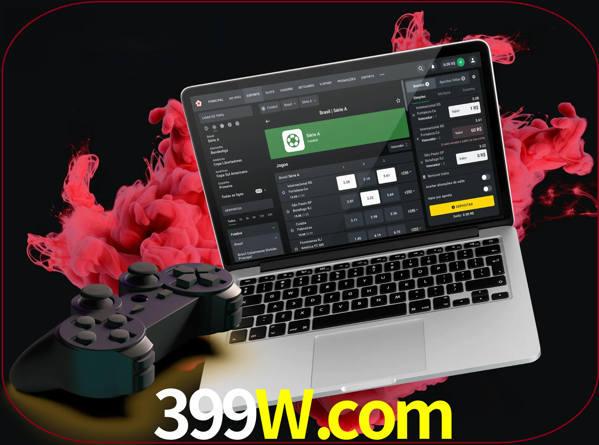 Visite a secção especial de jogos de vídeo em 399w para descobrir em que jogos pode apostar e ganhar muito dinheiro.