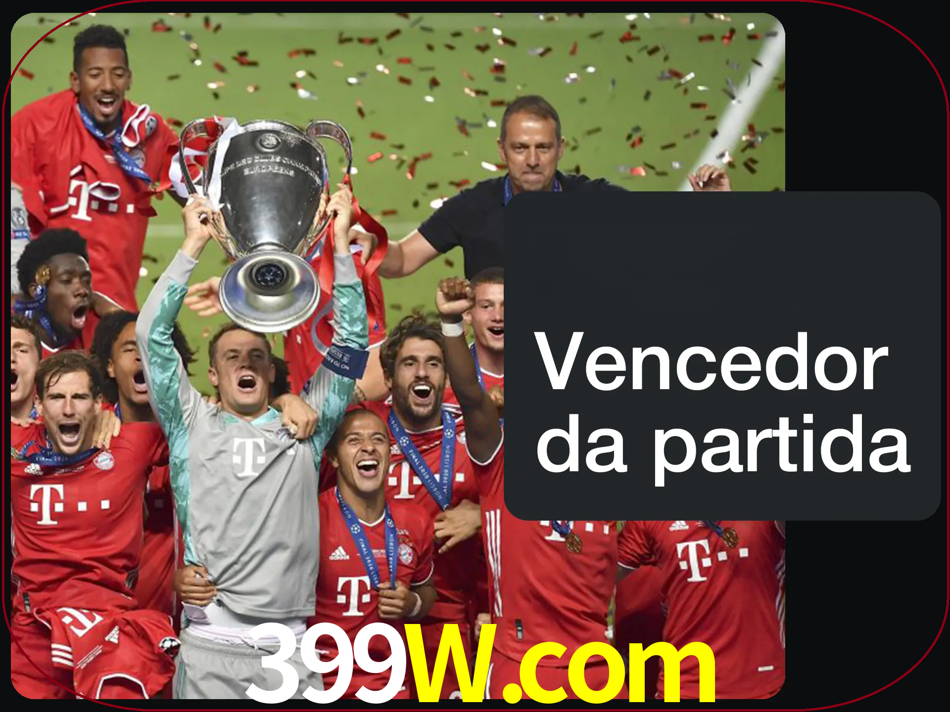 Aposte no vencedor e ganhe uma grande quantia de dinheiro.
